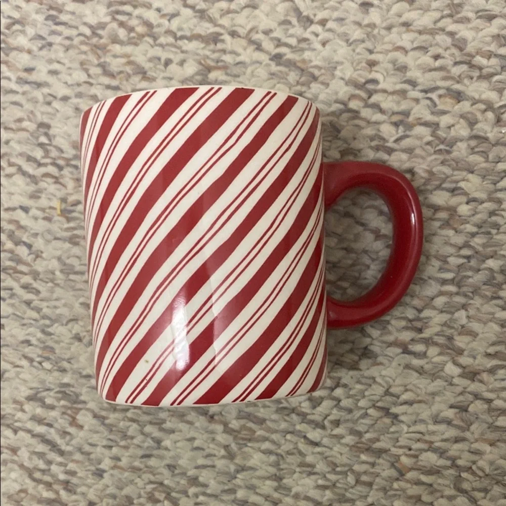 Sur La Table Red and White Holiday Mug
